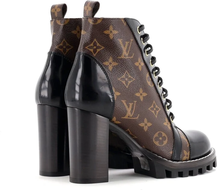 Louis Vuitton Women's Star Trail Ankle Boots Monogram Canvas with Patent - Image 3