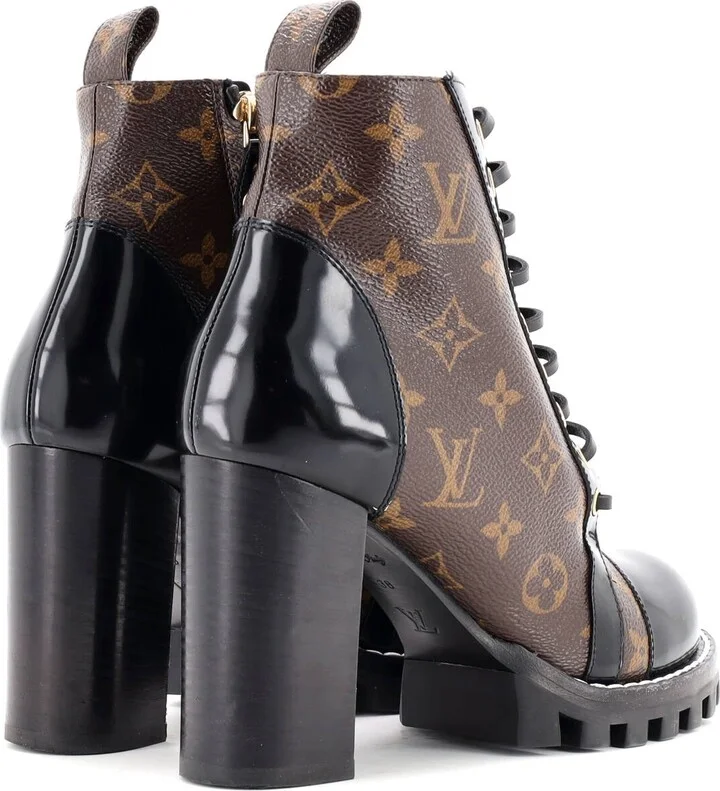 Louis Vuitton Women's Star Trail Ankle Boots Monogram Canvas with Patent - Image 3