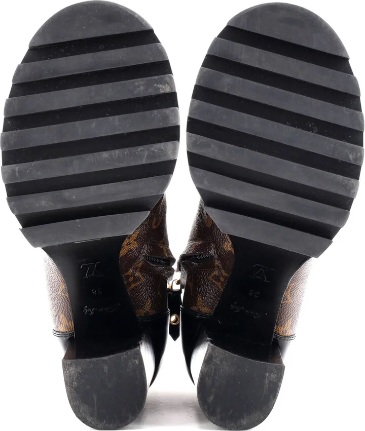 Louis Vuitton Women's Star Trail Ankle Boots Monogram Canvas with Patent - Image 4