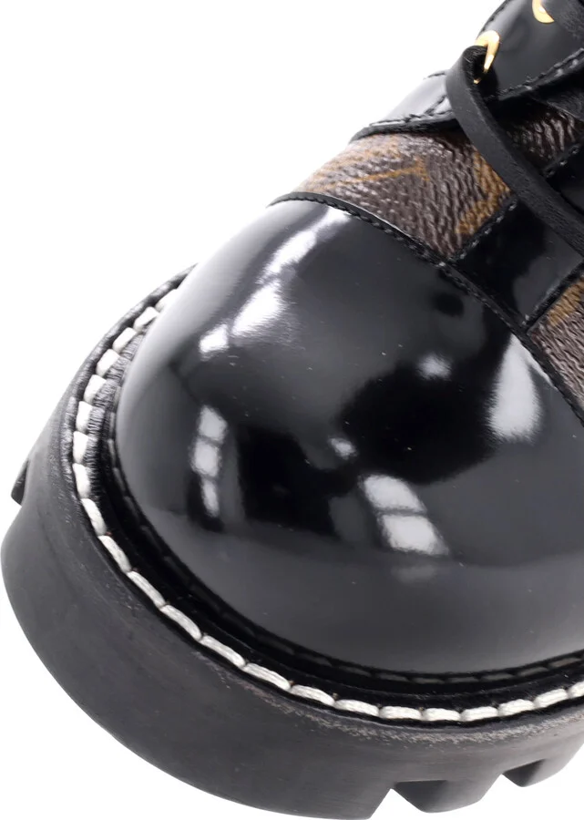 Louis Vuitton Women's Star Trail Ankle Boots Monogram Canvas with Patent - Image 5