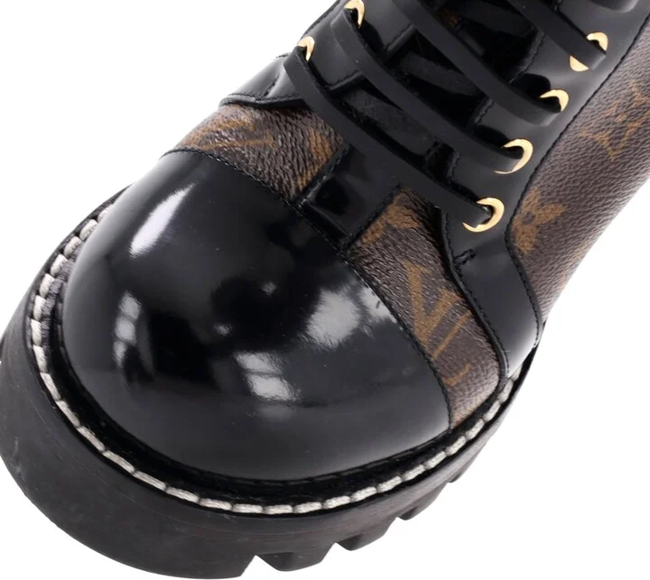 Louis Vuitton Women's Star Trail Ankle Boots Monogram Canvas with Patent - Image 5