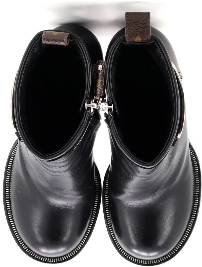 Louis Vuitton Women's Star Trail Buckle Ankle Boots Leather - Image 2