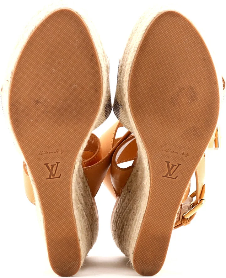Louis Vuitton Women's Starboard Wedge Sandals Damier - Image 4