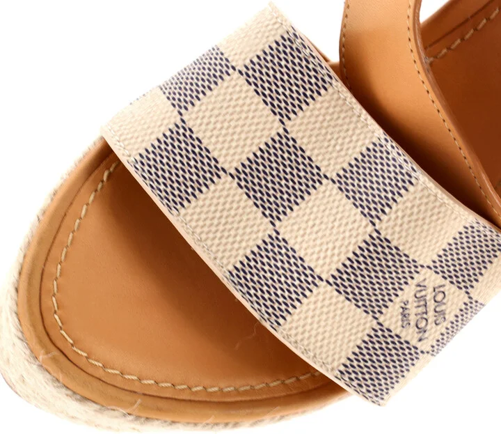 Louis Vuitton Women's Starboard Wedge Sandals Damier - Image 5
