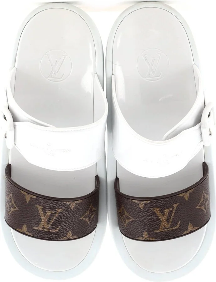 Louis Vuitton Women's Sunbath Flat Mule Sandals Monogram Canvas and Rubber - Image 2
