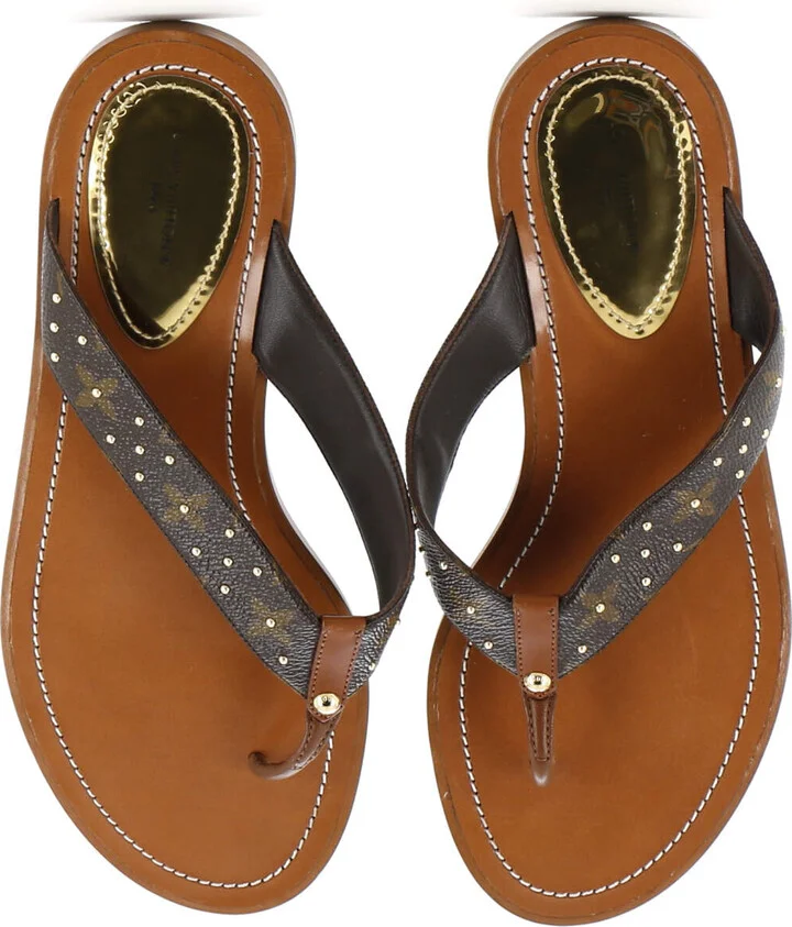 Louis Vuitton Women's Sunny Flat Thong Sandals Monogram Canvas - Image 2