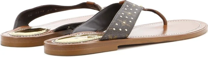 Louis Vuitton Women's Sunny Flat Thong Sandals Monogram Canvas - Image 3