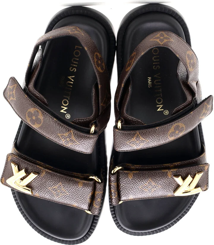 Louis Vuitton Women's Sunset Comfort Flat Sandals Monogram Canvas - Image 2