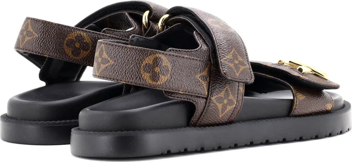 Louis Vuitton Women's Sunset Comfort Flat Sandals Monogram Canvas - Image 3