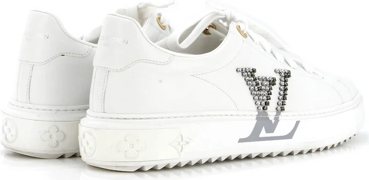 Louis Vuitton Women's Time Out Sneakers Leather with Crystals - Image 3