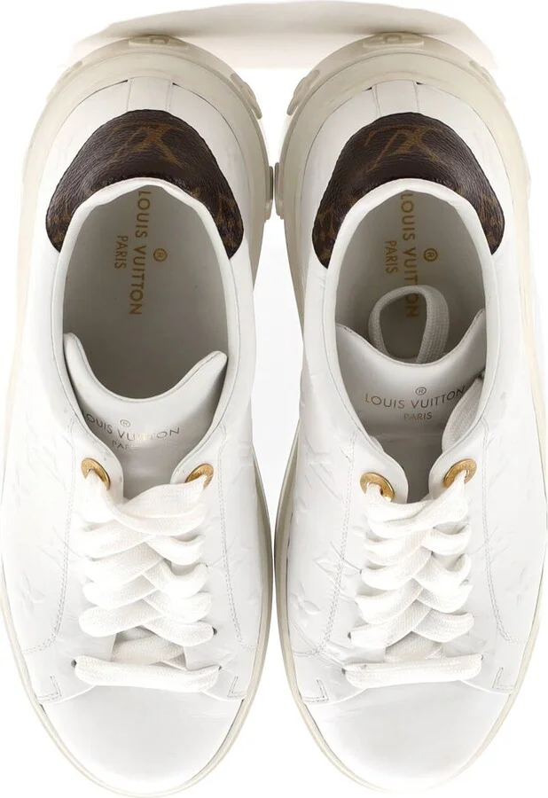 Louis Vuitton Women's Time Out Sneakers Monogram Embossed Leather - Image 2