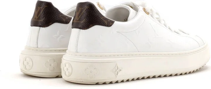 Louis Vuitton Women's Time Out Sneakers Monogram Embossed Leather - Image 3