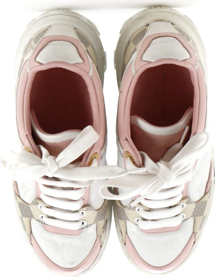 Louis Vuitton Women's Time Out Sneakers Pastel Monogram Embossed Leather - Image 2