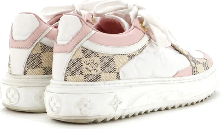 Louis Vuitton Women's Time Out Sneakers Pastel Monogram Embossed Leather - Image 3