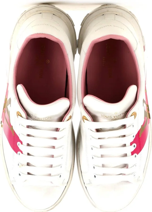 Louis Vuitton Women's Time Out Sneakers Wild at Heart Monogram Print Leather - Image 2