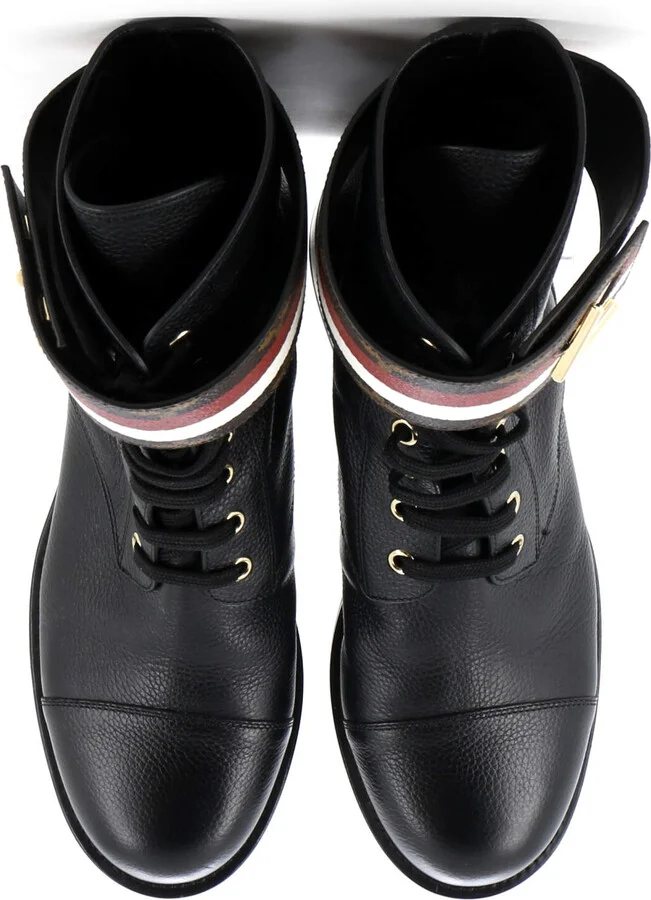 Louis Vuitton Women's Wonderland Flat Ranger Boots Monogram Canvas and Leather - Image 2