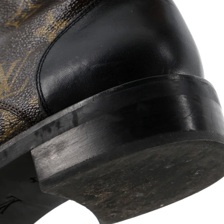 Louis Vuitton Women's Wonderland Flat Ranger Boots Monogram Canvas and Leather - Image 7