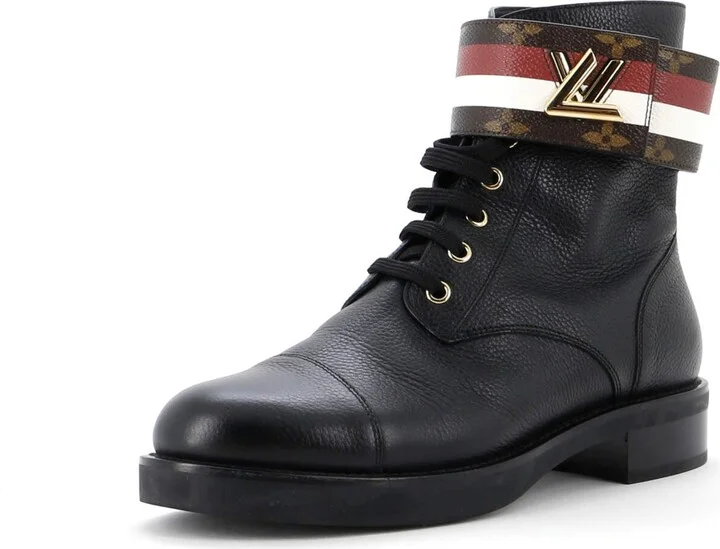 Louis Vuitton Women's Wonderland Flat Ranger Boots Monogram Canvas and Leather