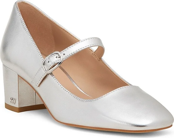 Louise 50MM Metallic Leather Mary Jane - Image 2