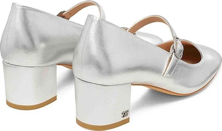 Louise 50MM Metallic Leather Mary Jane - Image 3