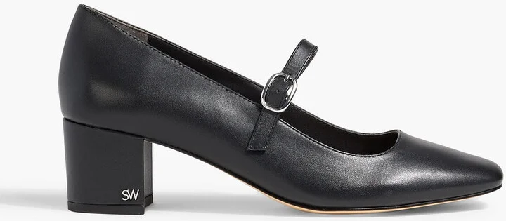 Louise leather Mary Jane pumps
