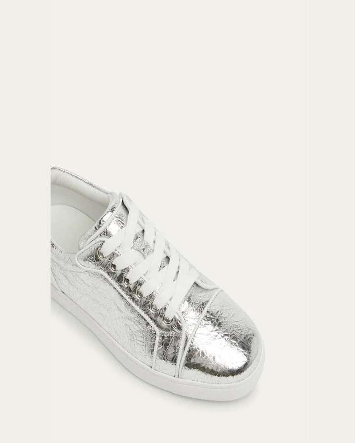 Louise Orlato Metallic Red Sole Sneakers - Image 5