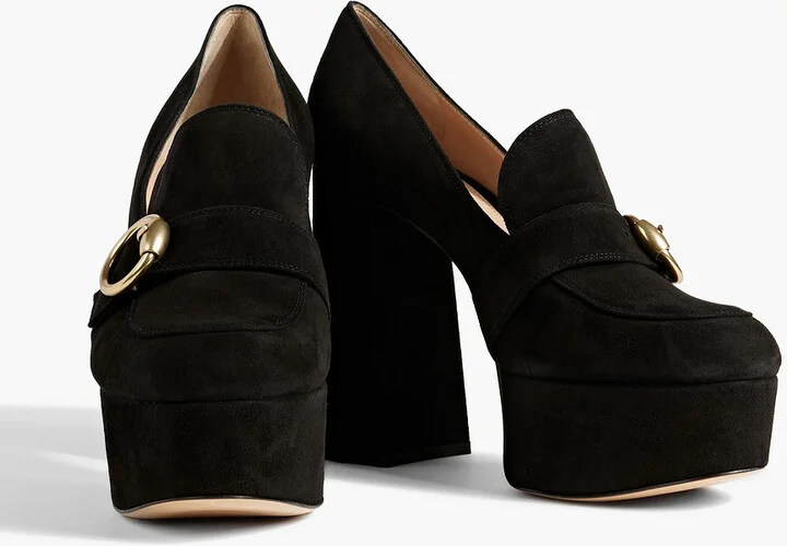 Louise suede platform pumps - Image 2