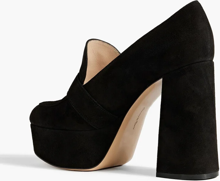 Louise suede platform pumps - Image 3