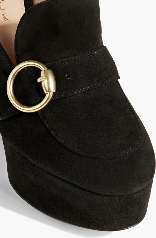 Louise suede platform pumps - Image 4