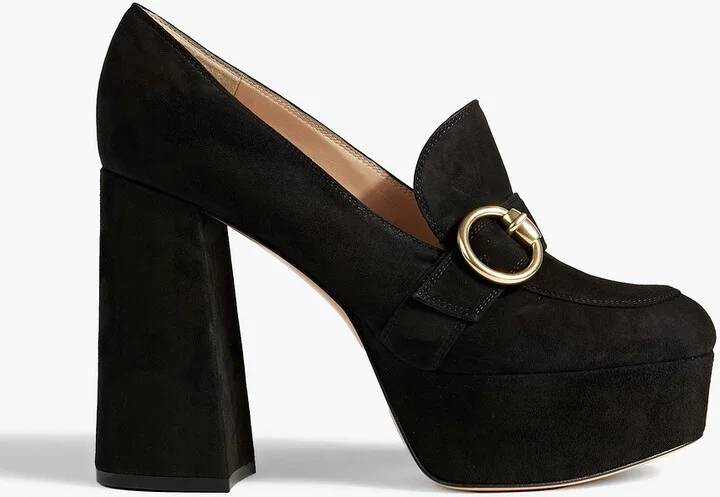 Louise suede platform pumps