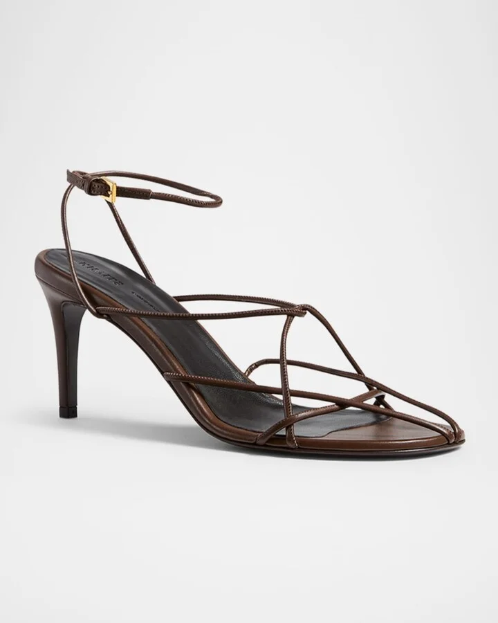 Loulou Nappa Leather Sandals - Image 2