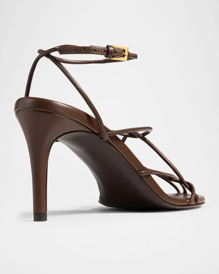 Loulou Nappa Leather Sandals - Image 4