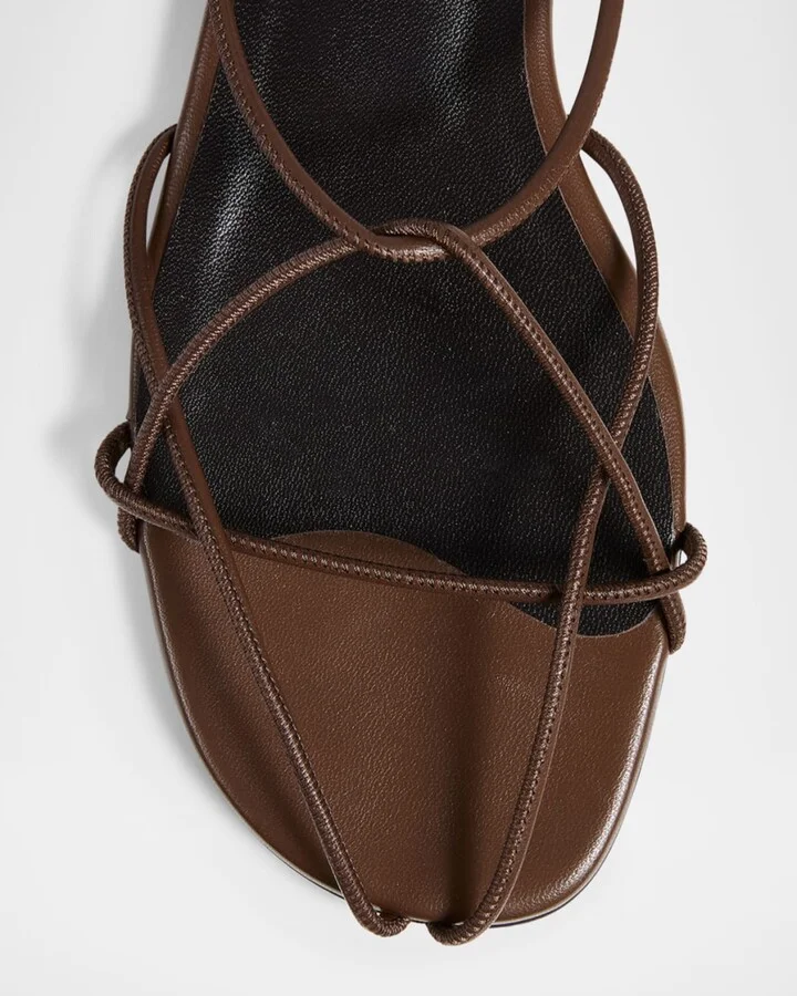 Loulou Nappa Leather Sandals - Image 5