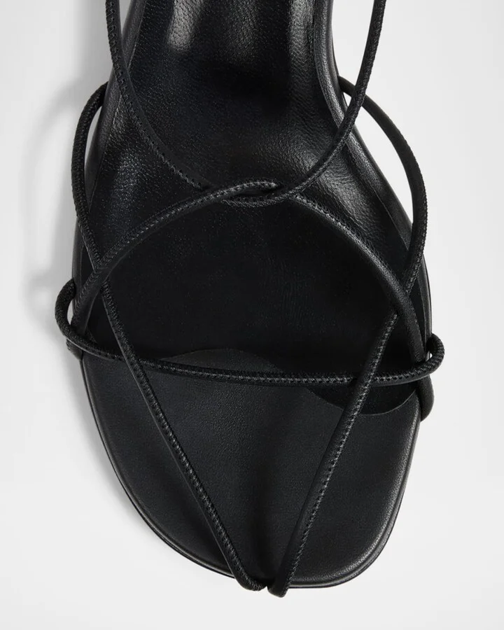 Loulou Nappa Leather Sandals - Image 2