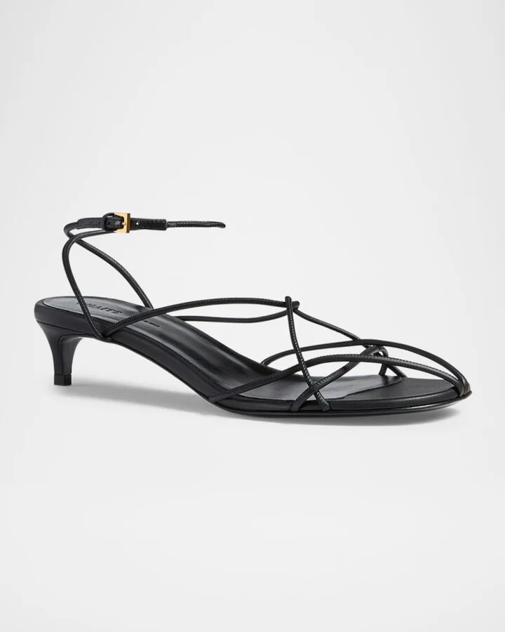 Loulou Nappa Leather Sandals - Image 3