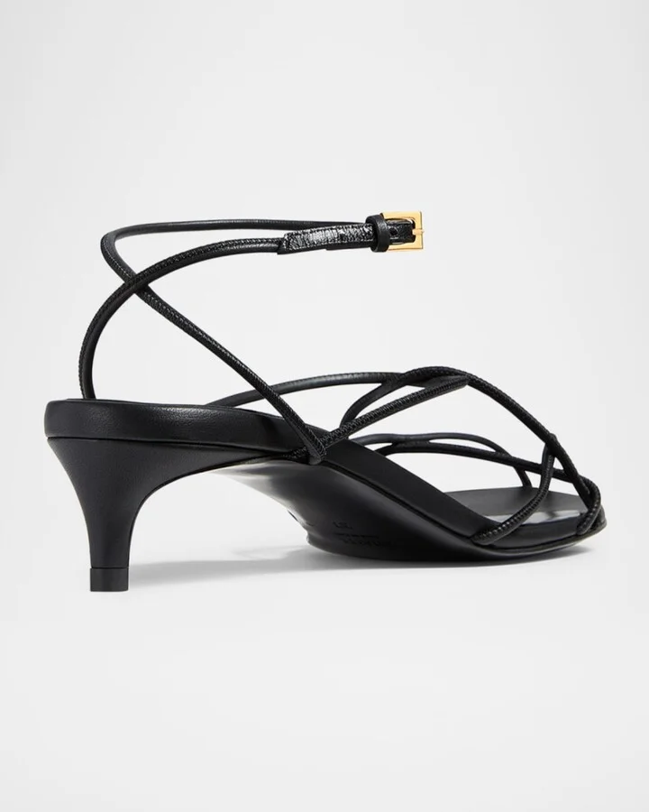 Loulou Nappa Leather Sandals - Image 4