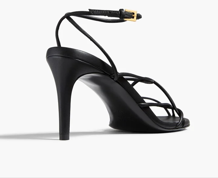 Loulou Sandal in Black Leather - Image 3