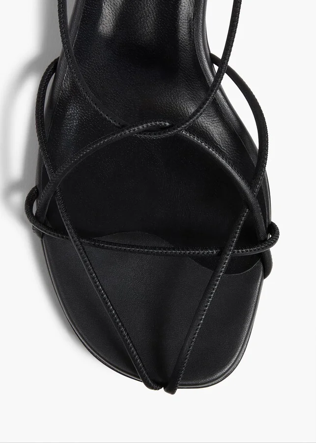 Loulou Sandal in Black Leather - Image 4