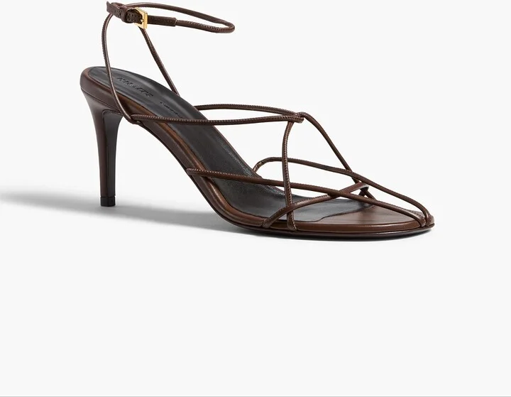 Loulou Sandal in Cigar Leather - Image 2