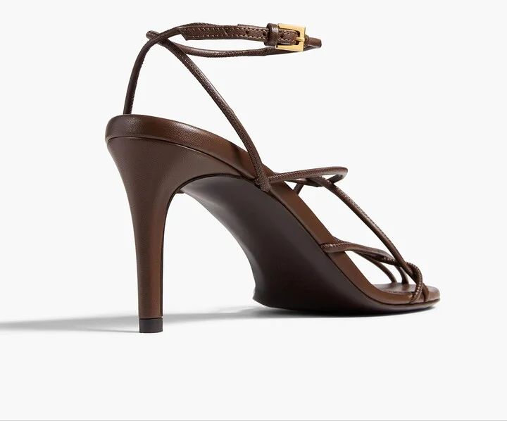 Loulou Sandal in Cigar Leather - Image 3