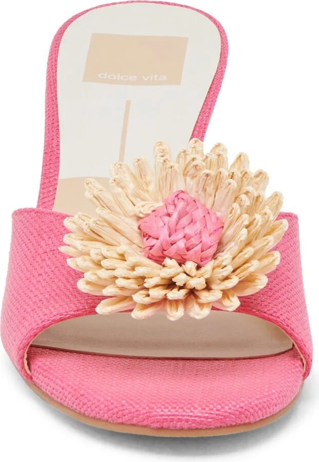 Lourde Floral Kitten Heel Sandal - Image 3