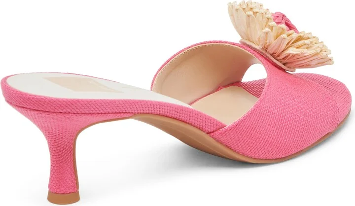 Lourde Floral Kitten Heel Sandal - Image 9
