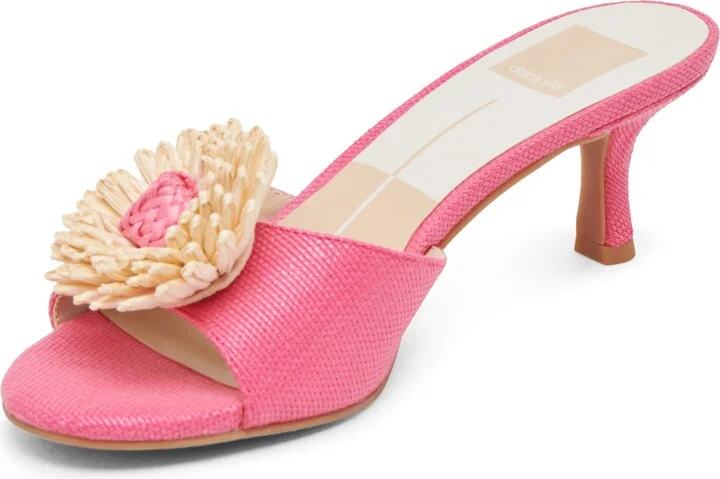 Lourde Floral Kitten Heel Sandal - Image 10
