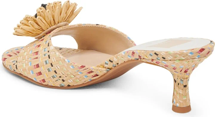 Lourde Floral Kitten Heel Sandal - Image 11
