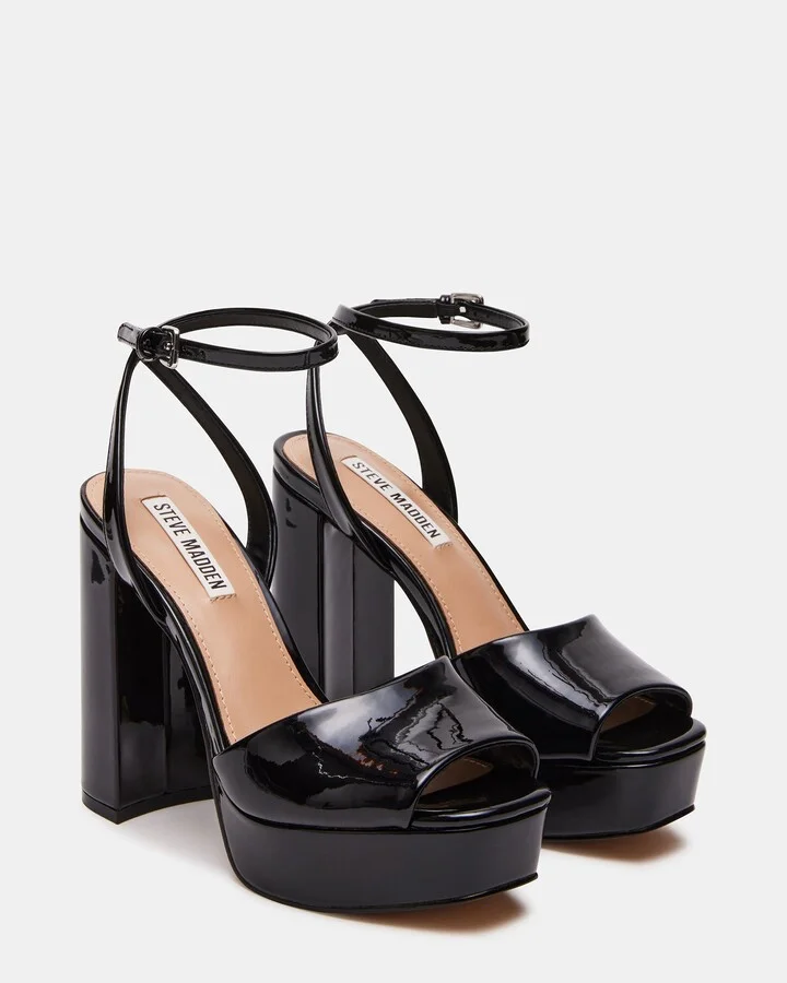 Lourdes Black Patent - Image 3