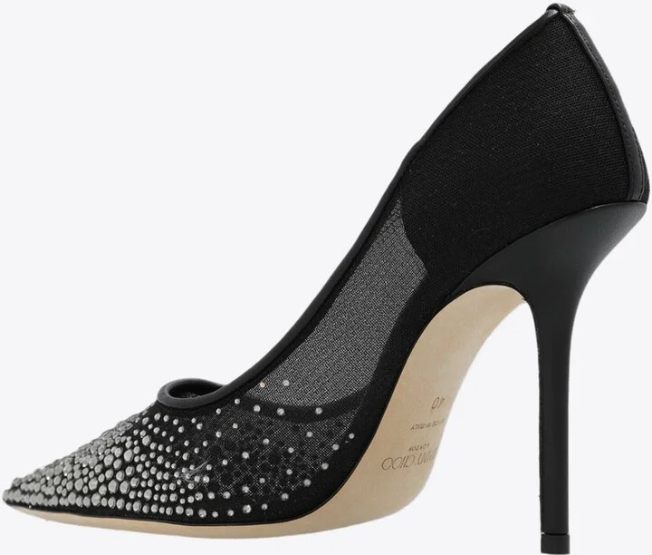 Love 100 Crystal-Embellished Pumps - Image 2