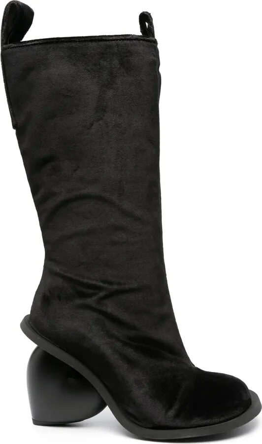 Love 115mm velvet mid-calf boots