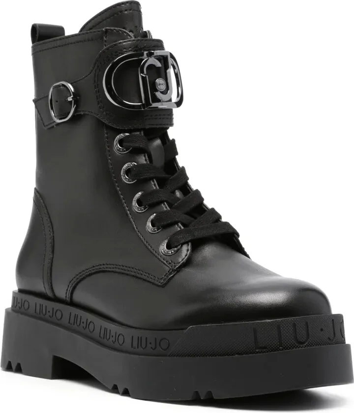 Love 40mm logo-plaque ankle boots - Image 2