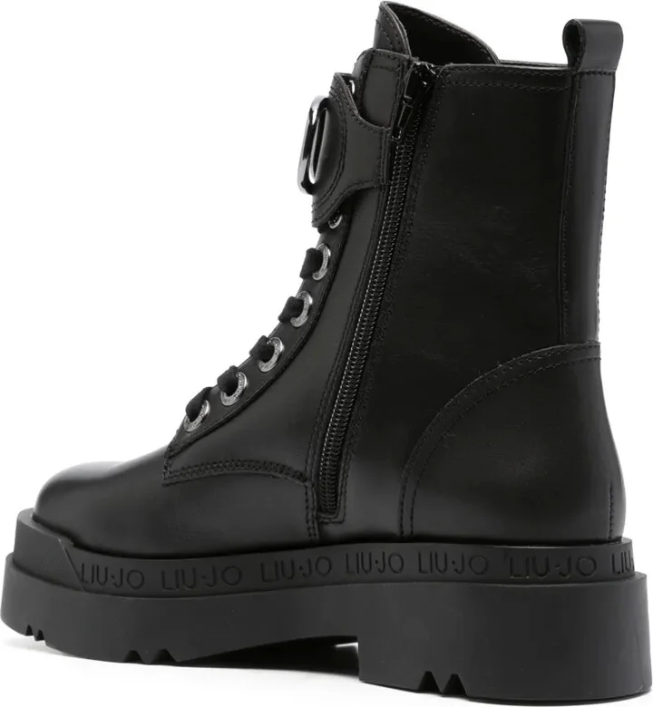 Love 40mm logo-plaque ankle boots - Image 3