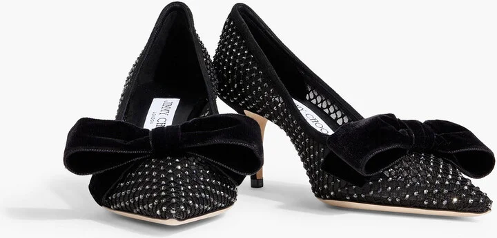 Love 65 crystal-embellished mesh pumps - Image 2
